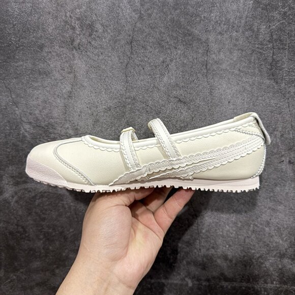 Onitsuka Tiger Mexico 66 Cream Mary Jane Sneakers - Picture 2 of 9